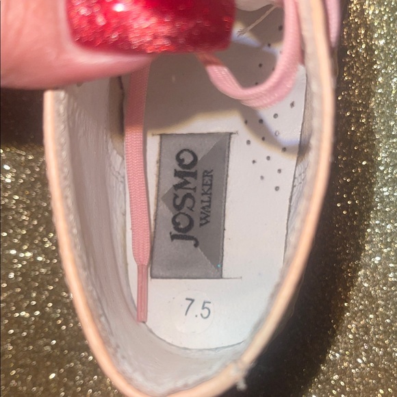 Josmo Light Pink Kids Boots with Dots - Picture 7 of 11